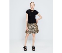 Leopard-print Organic-cotton Shorts