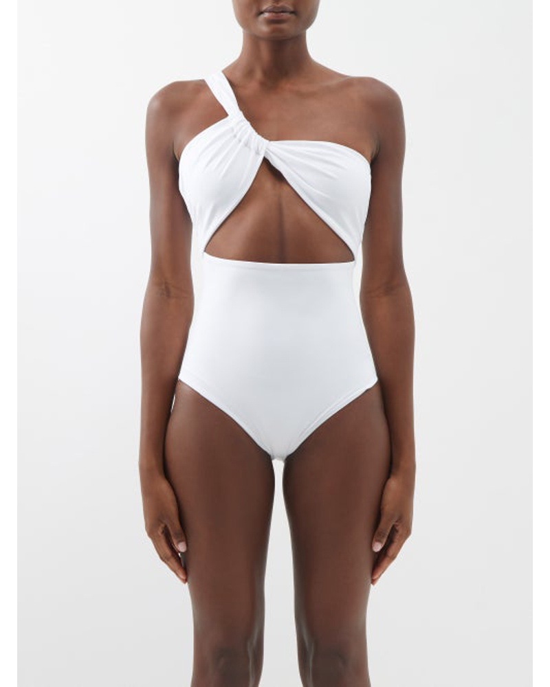 Sara Cristina Damen Narcissus One-shoulder Cutout Swimsuit