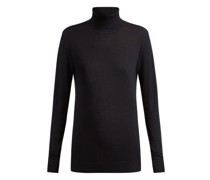 Roll-neck Fine-knit Cashmere Sweater