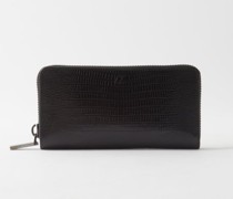 Panettone Lizard-effect Leather Zip-around Wallet