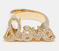 Love Diamond & 14kt Gold Ring