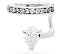 Serti Sur Vide Diamond & 18kt White-gold Ear Cuff