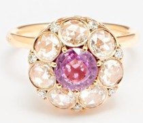 Beirut Roscace Diamond, Sapphire & Rose-gold Ring