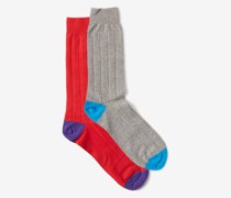 Pack Of Two Burford Cottton-blend Socks