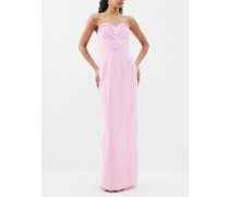 Heart Strapless Satin Gown