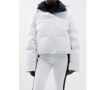 Riley Quilted Hooded Down Ski Jacket