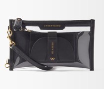 Everything Leather-trim Vinyl Pouch