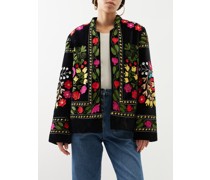 Fulvia Embroidered Velvet Jacket