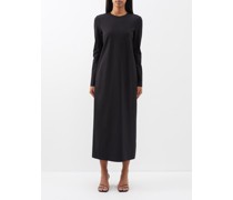Open-back Scuba-jersey Midi Dress