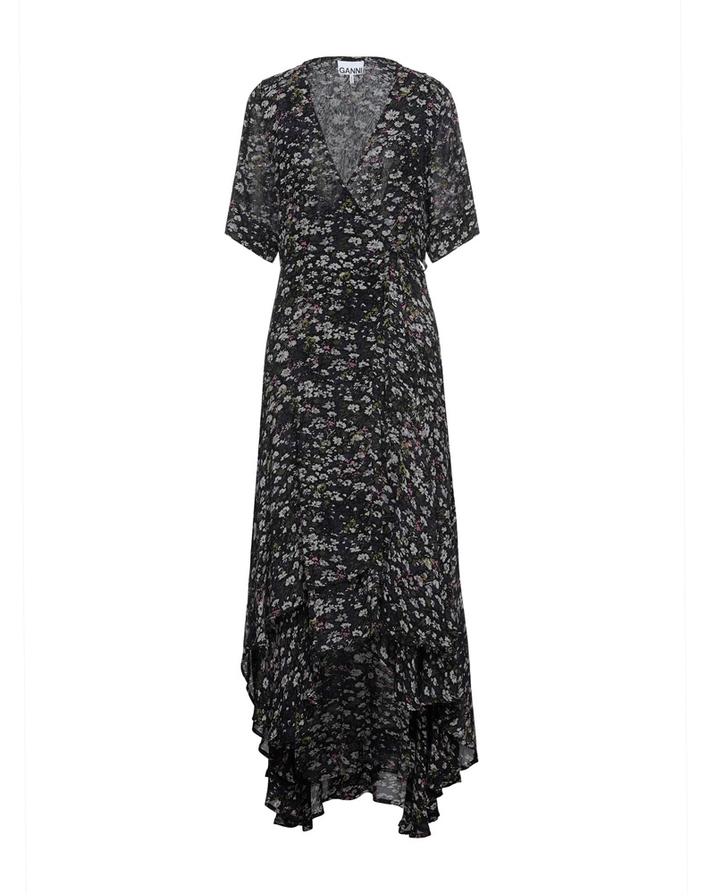 Ganni Damen Midi-Kleid