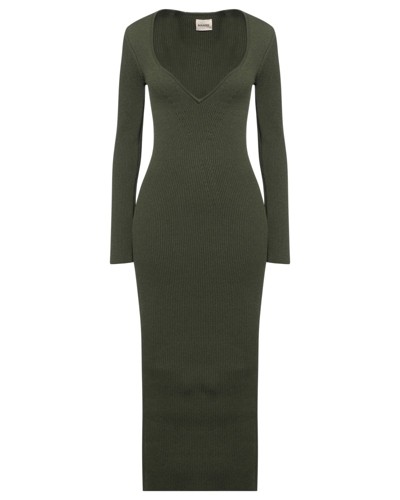 KHAITE Damen Midi-Kleid