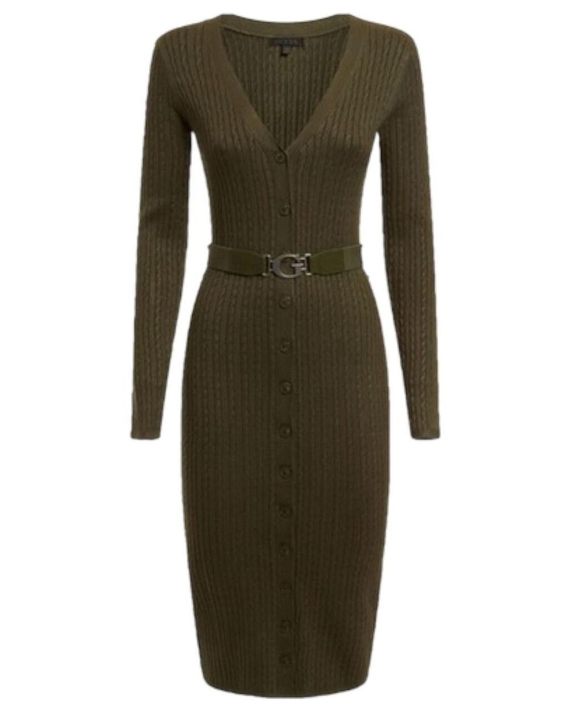 Guess Damen Langes Kleid