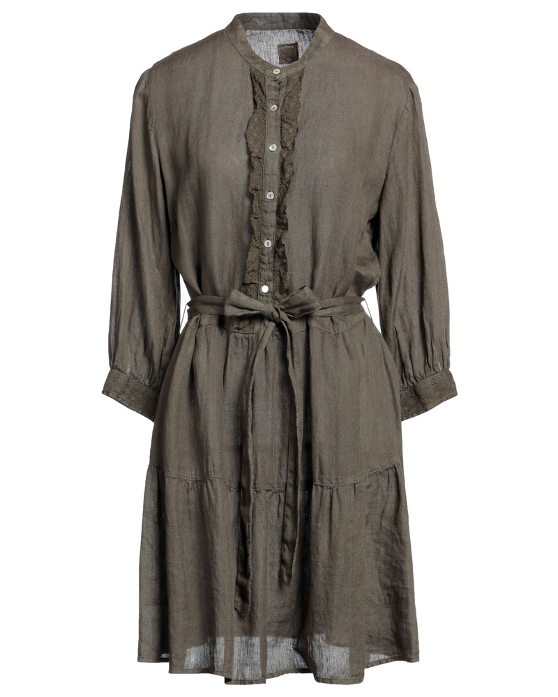 120% Lino Damen Kurzes Kleid