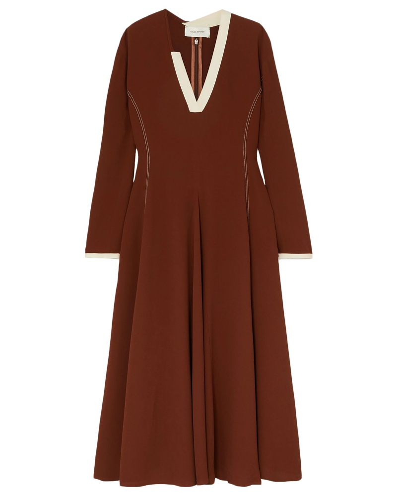 Wales Bonner Damen Midi-Kleid