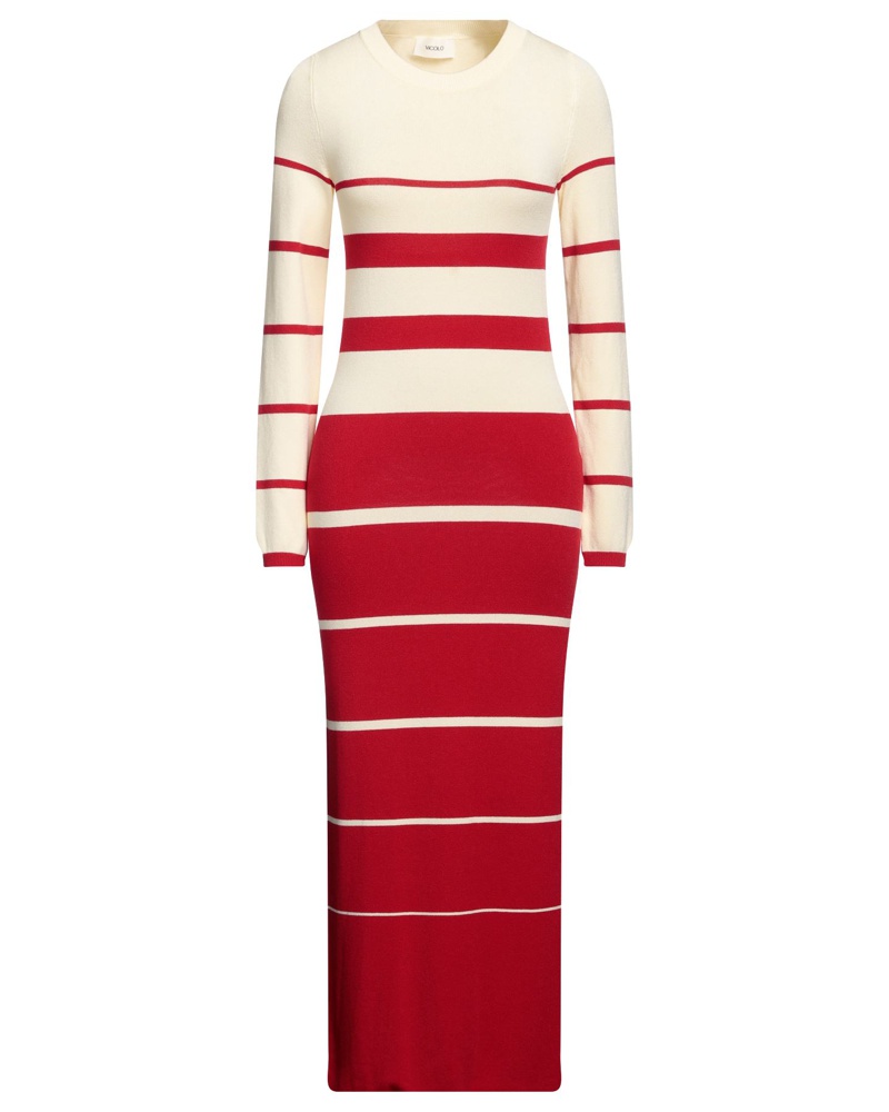 VICOLO Damen Midi-Kleid