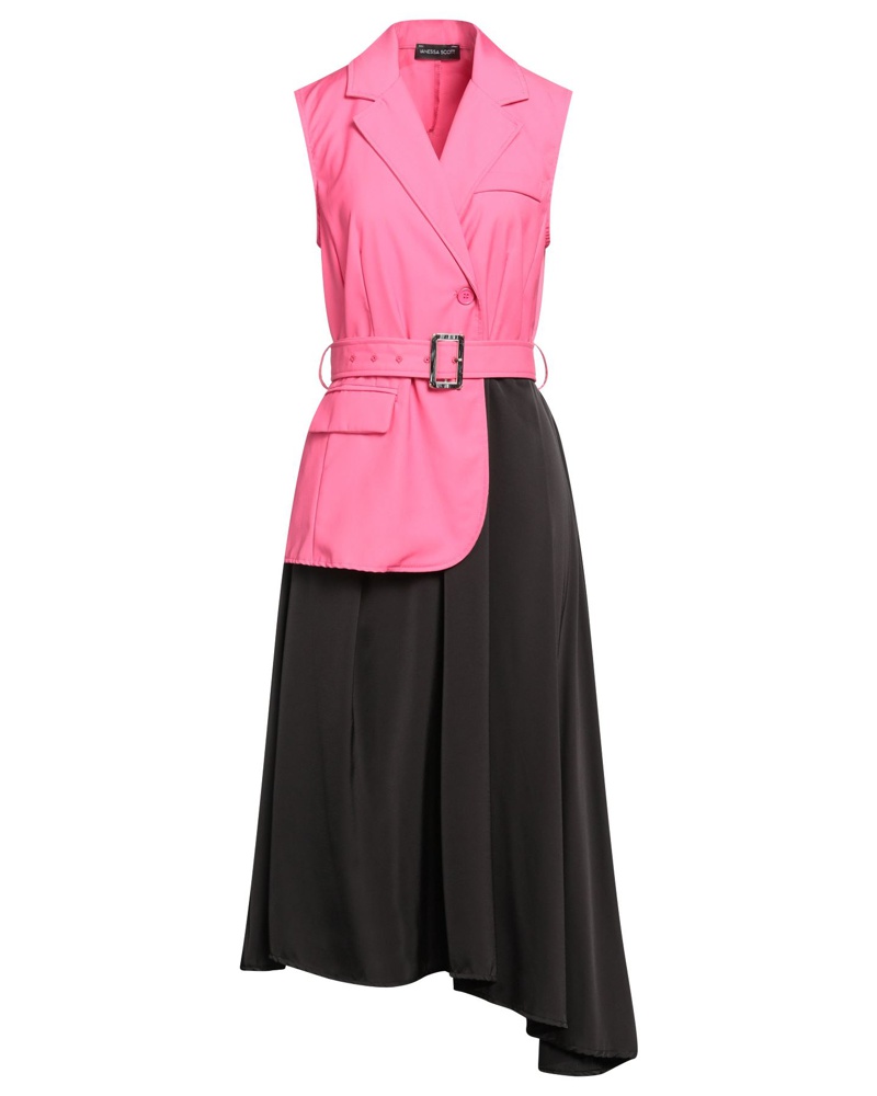 Vanessa Scott Damen Midi-Kleid