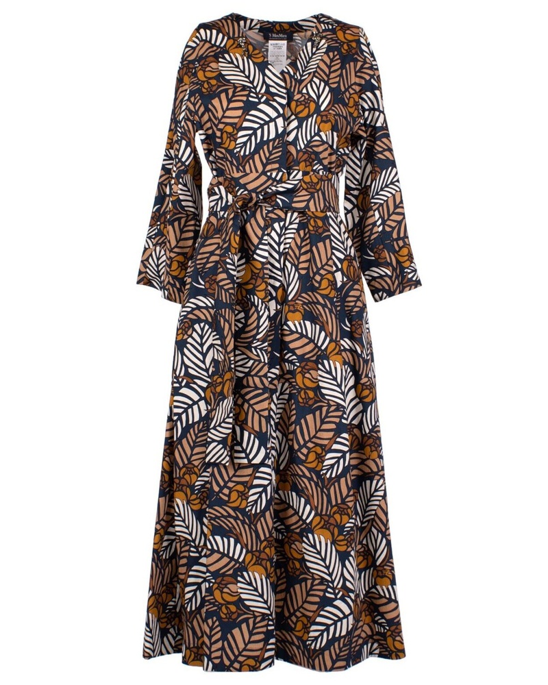 Max Mara Damen Langes Kleid