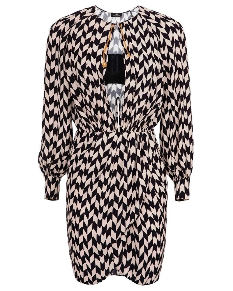 Elisabetta Franchi Damen Midi-Kleid