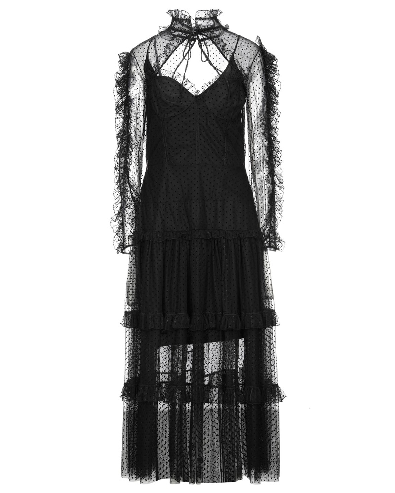 Frankie Morello Damen Langes Kleid