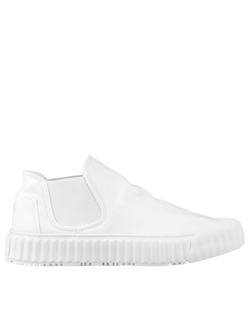 TOUCH - 70MM SILVER LEATHER SNEAKER NUDE FABRIC - Elena Iachi Shop -