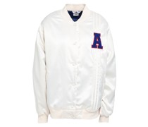 Satin Collegiate Jacket Jacke
