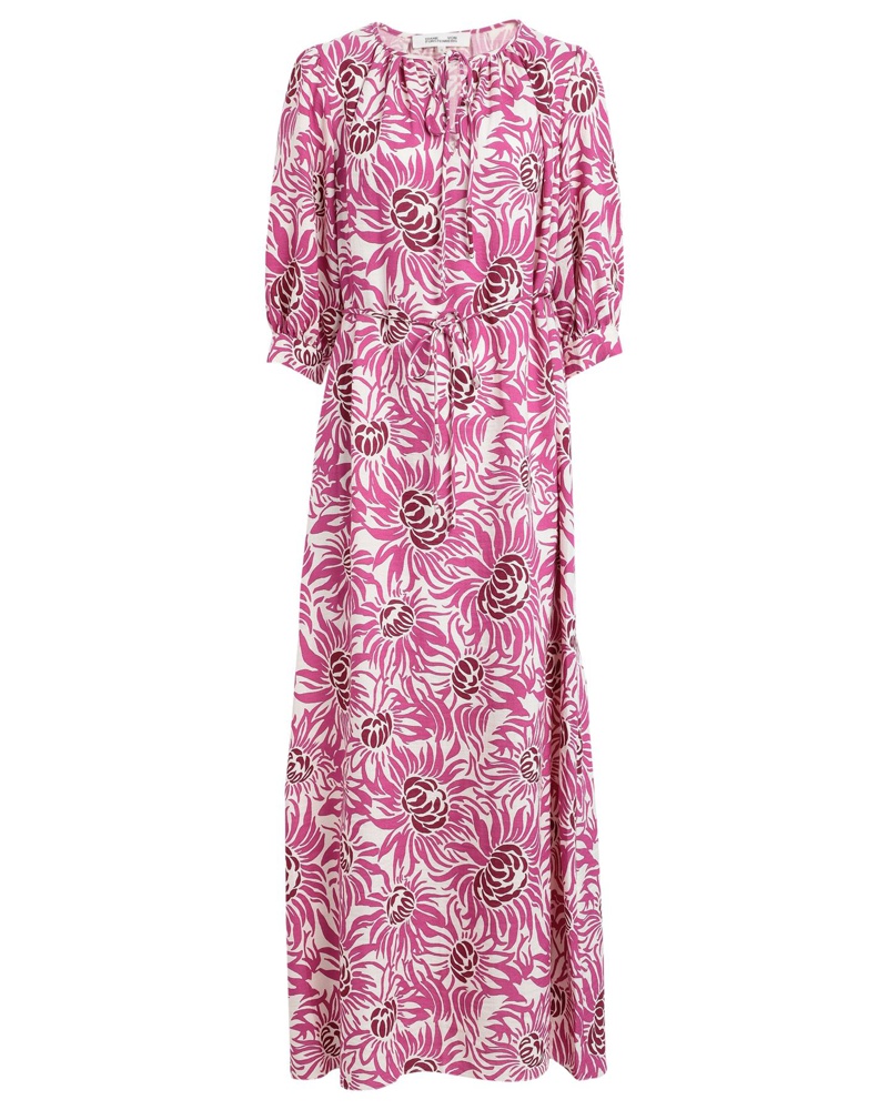 Diane von Furstenberg Damen Langes Kleid