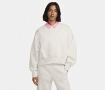 Nike Sportswear Phoenix Fleece Over-Oversized Rundhals-Sweatshirt für Damen - Braun
