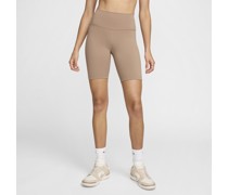 Nike One Bike Shorts mit hohem Taillenbund für Damen (ca. 20,5 cm) - Braun