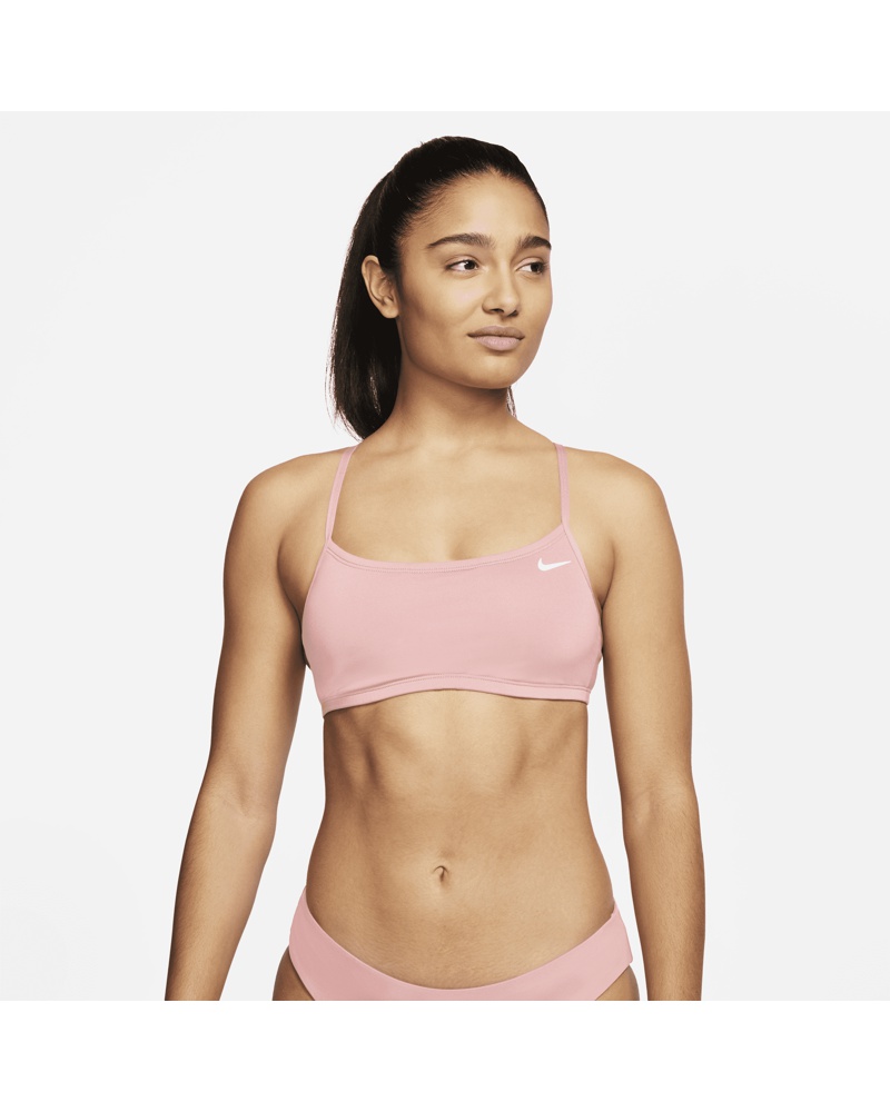 Nike Damen Nike Essential Racerback-Bikinioberteil Pink