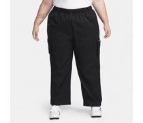 Nike Sportswear Essential Web-Cargohose mit hoher Taille für Damen (große Größen) - Schwarz