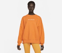 Air Jordan Damen-Rundhals-Sweatshirt - Orange
