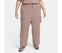 Nike Sportswear Essential Web-Cargohose mit hoher Taille für Damen (große Größen) - Lila