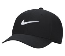 Nike Dri-FIT Club strukturierte Swoosh-Cap - Schwarz