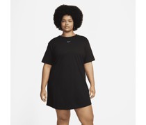 Nike Sportswear Essential Kurzarm-T-Shirt-Kleid für Damen - Schwarz