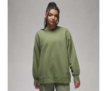 Jordan Flight Fleece Damen-Sweatshirt mit Rundhalsausschnitt - Grün