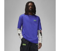 Jordan Flight MVP Langarm-Oberteil für Herren - Blau