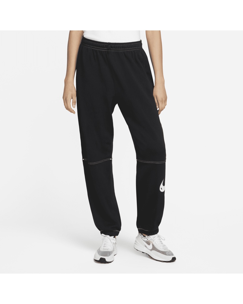 Nike Damen Nike Sportswear Swoosh Jogger mit hohem Bund Schwarz