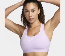 Nike Swoosh Medium Support Sport-BH mit Polster für Damen - Lila