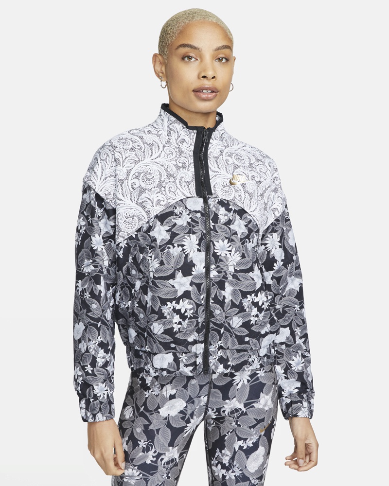 Nike Damen Serena Williams Design Crew Damenjacke aus Webmaterial Schwarz