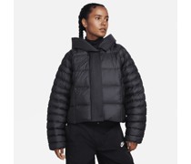 Nike Sportswear Swoosh Puffer PrimaLoft® extragroße Therma-FIT Jacke mit Kapuze für Damen - Schwarz