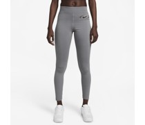 Nike Sportswear Leggings in voller Länge mit hohem Bund und Grafik für Damen - Grau