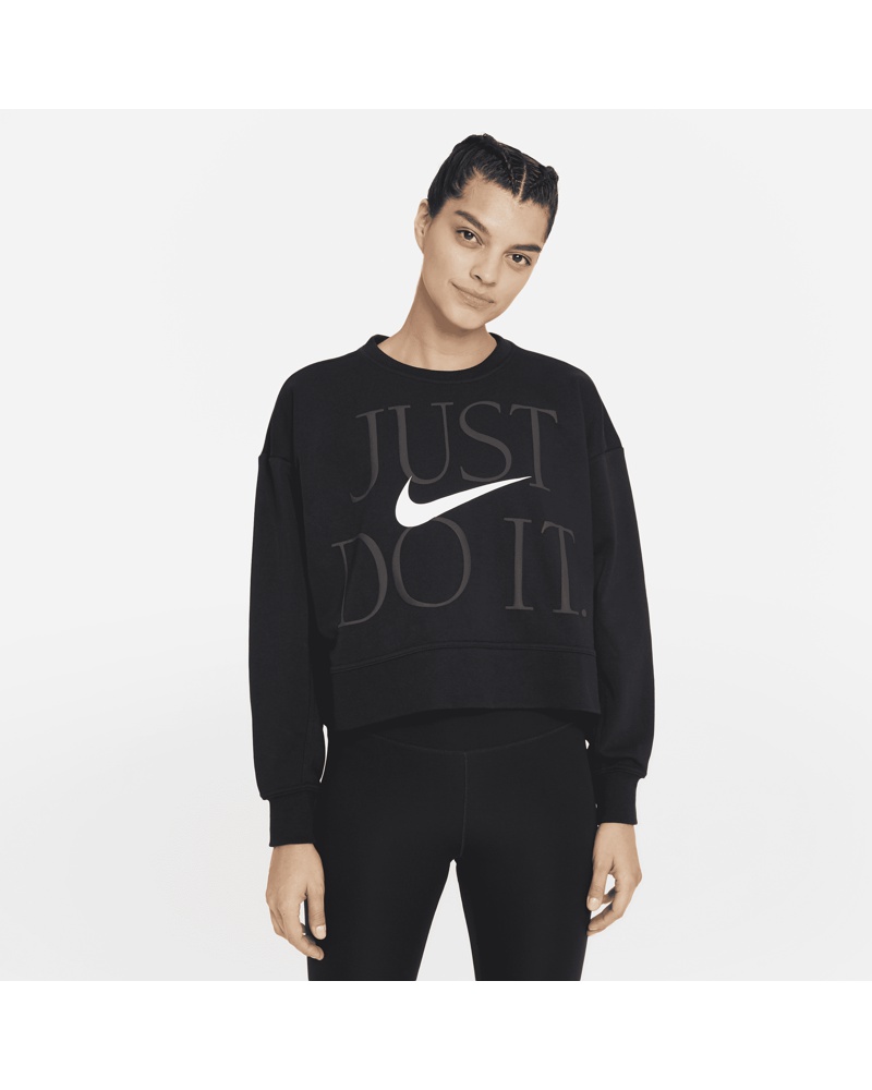 Nike Damen Nike Dri-FIT Get Fit Trainings-Rundhalsshirt für Damen Schwarz
