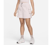 Nike Sportswear Essential Web-Shorts mit hohem Bund für Damen - Lila
