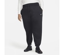 Nike Sportswear Phoenix Fleece extragroße Trainingshose mit hohem Taillenbund für Damen - Schwarz