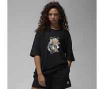 Jordan Oversize-T-Shirt mit Grafik für Damen - Schwarz