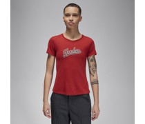 Jordan T-Shirt in schmaler Passform für Damen - Rot