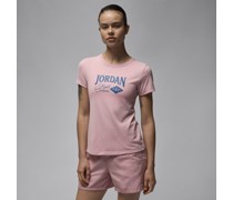 Jordan T-Shirt mit schmaler Passform und Grafik für Damen - Pink