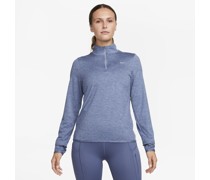 Nike Dri-FIT Swift UV Laufoberteil mit Viertelreißverschluss für Damen - Blau