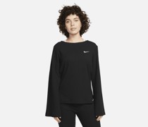 Nike Sportswear geripptes Jersey-Langarmoberteil für Damen - Schwarz