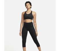 Nike Go Kurz-Leggings mit Taschen, starkem Halt und hohem Bund für Damen - Schwarz